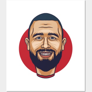 Travis kelce - caricature cartoon Posters and Art